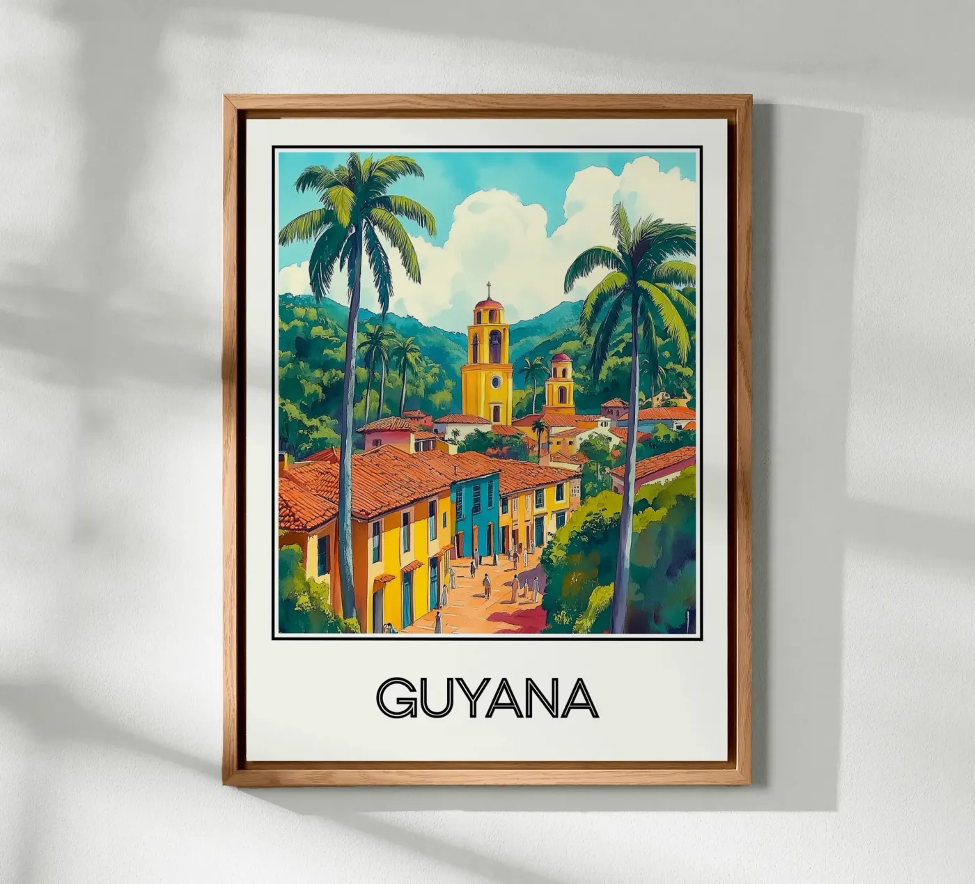 Affiche Guyane pannello forex da Frame the World