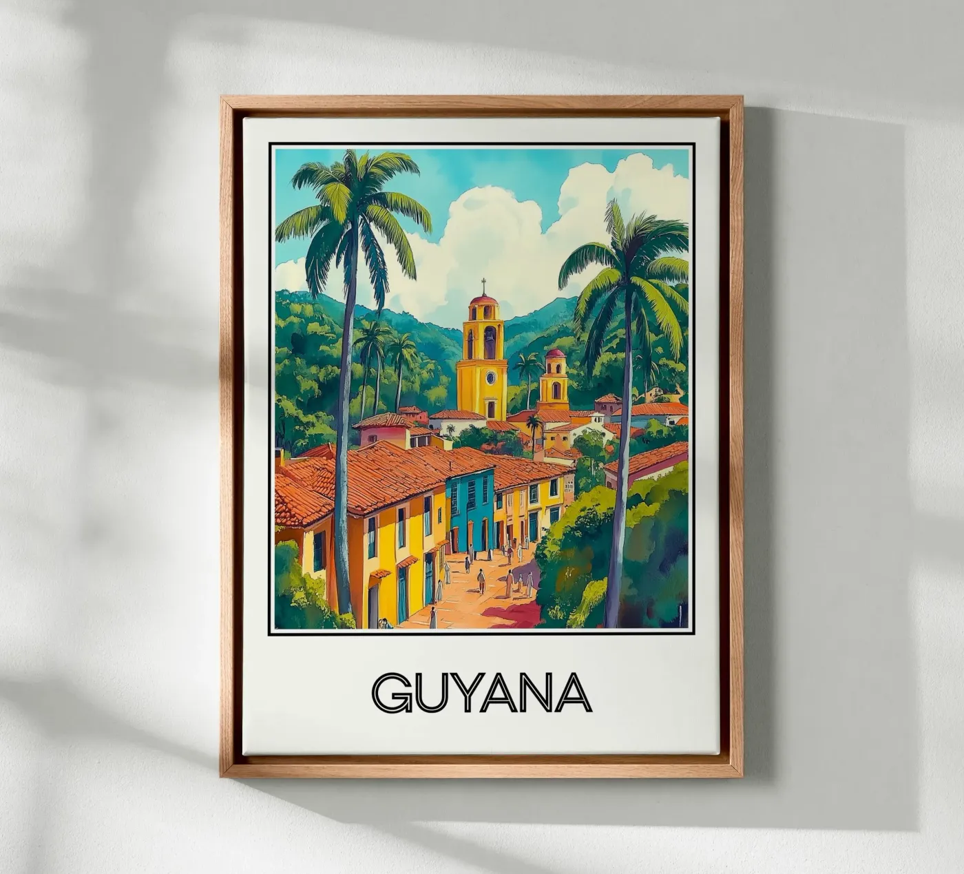 Affiche Guyane tela da Frame the World