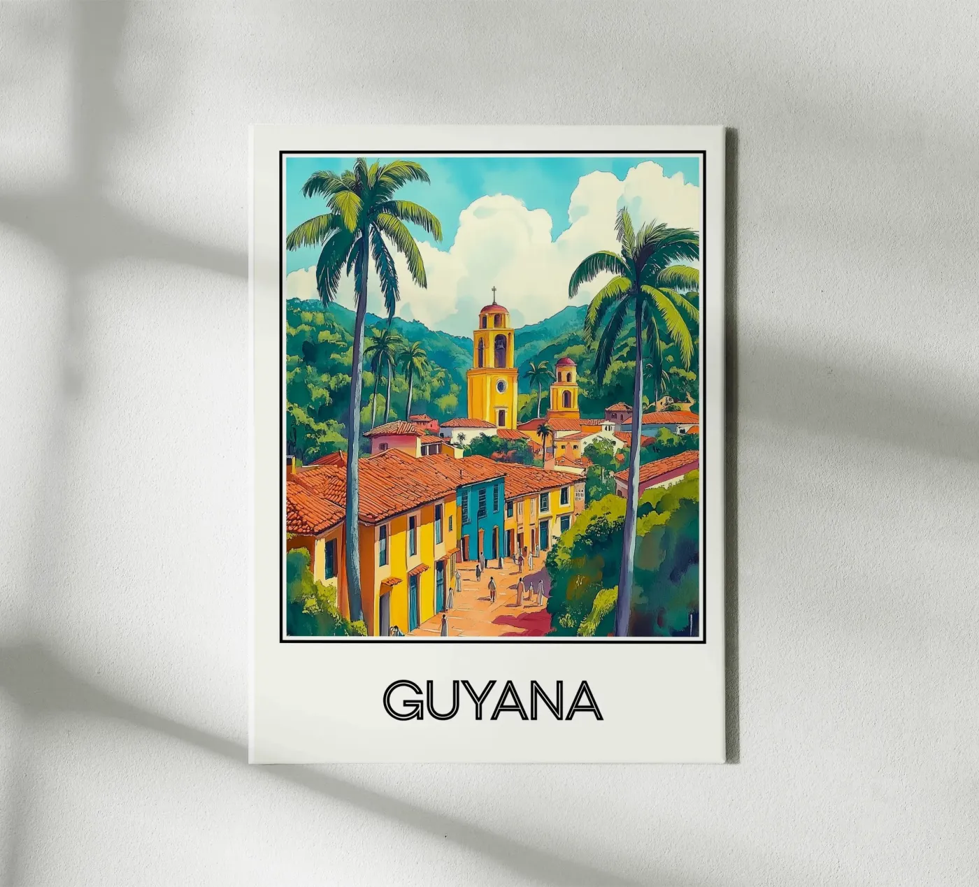 Affiche Guyane tela da Frame the World