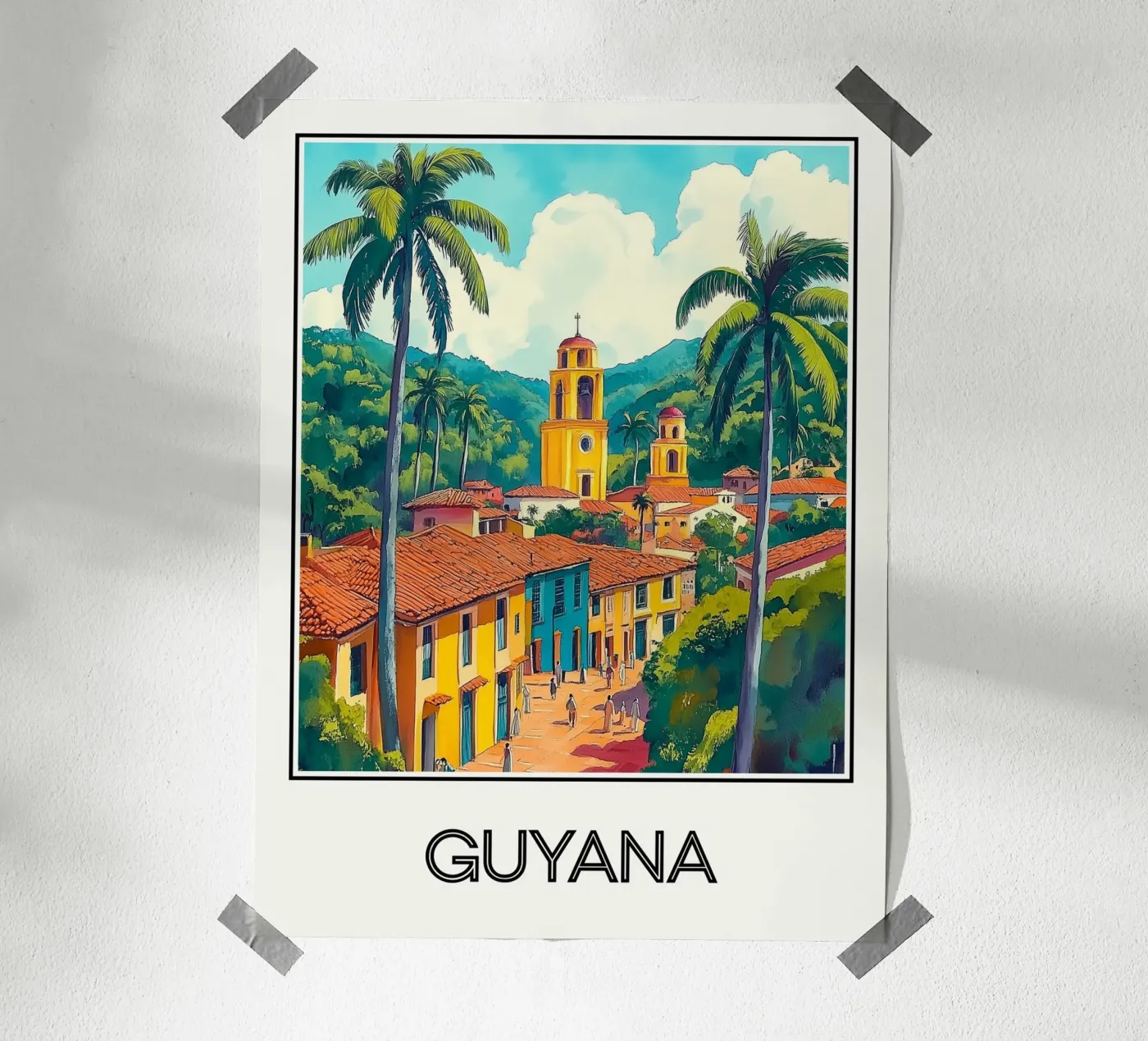 Affiche Guyane poster da Frame the World