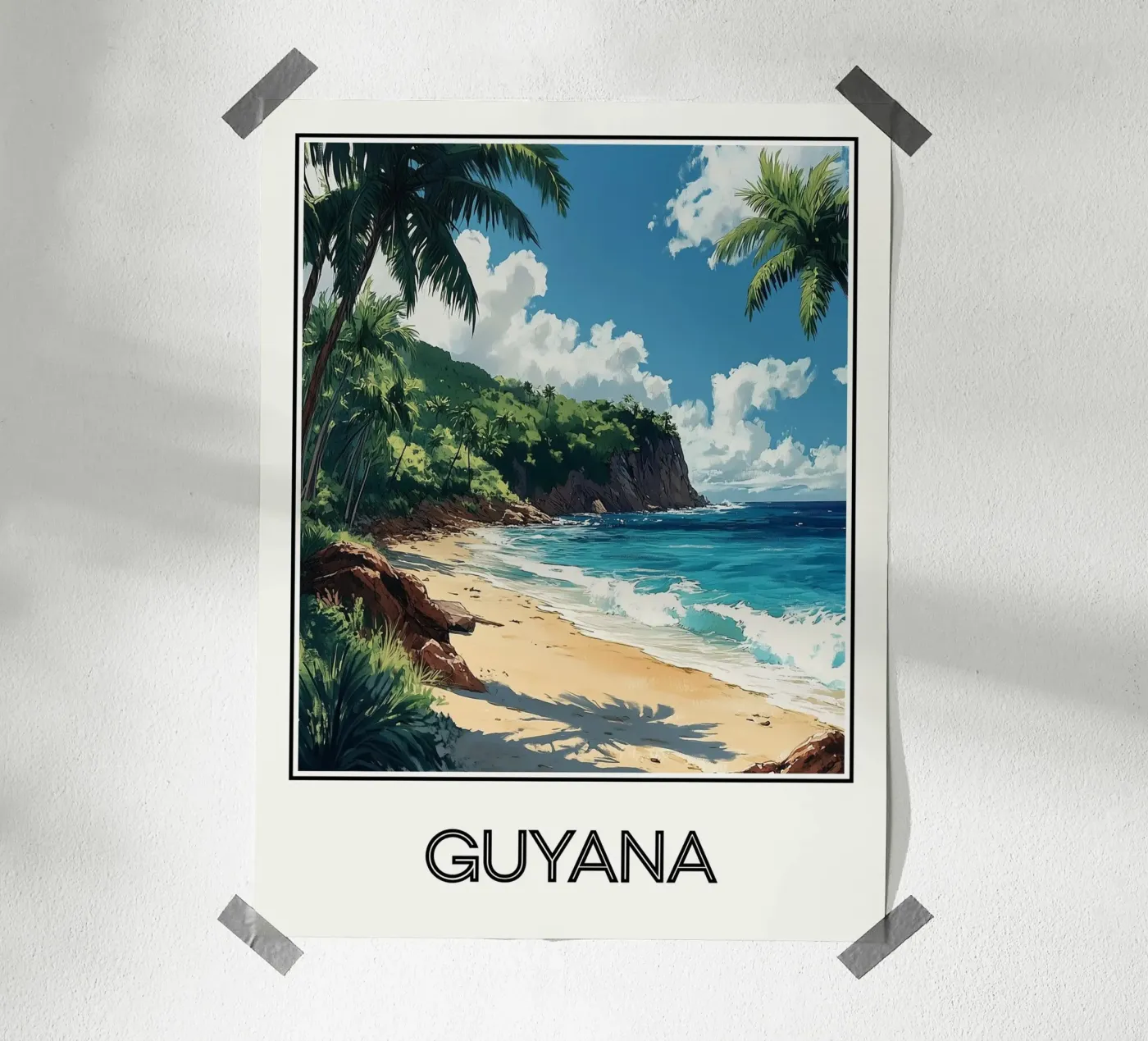 Affiche Guyane poster by Frame the World