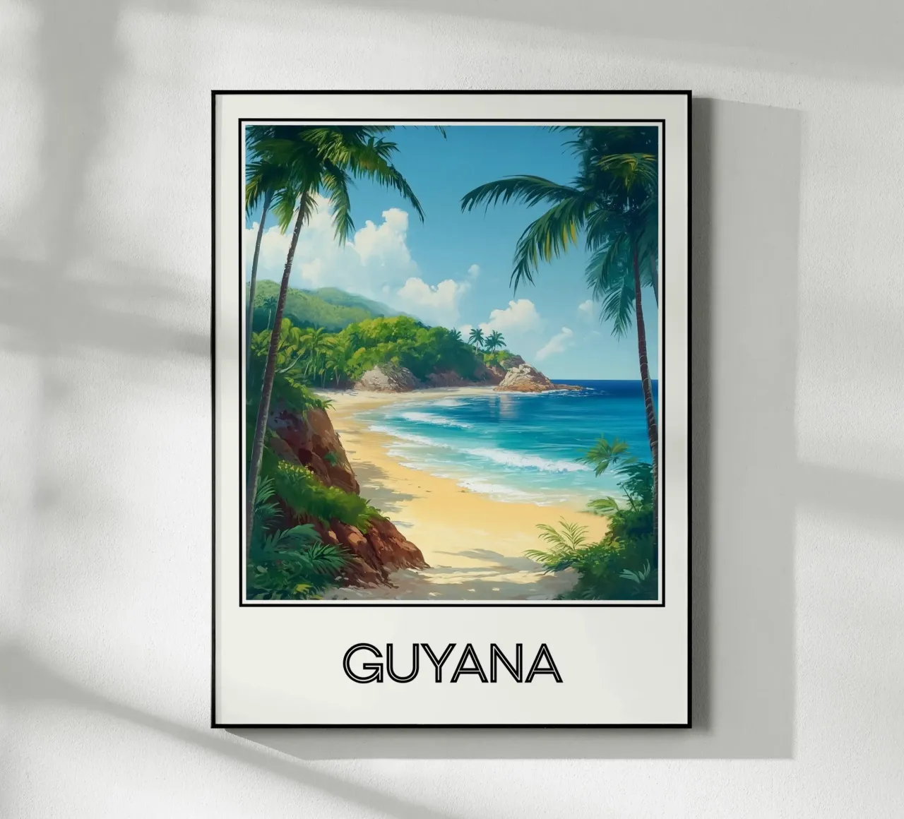 Affiche Guyane plexiglass da Frame the World