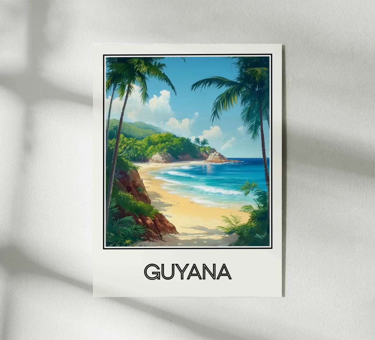 Affiche Guyane plexiglass da Frame the World