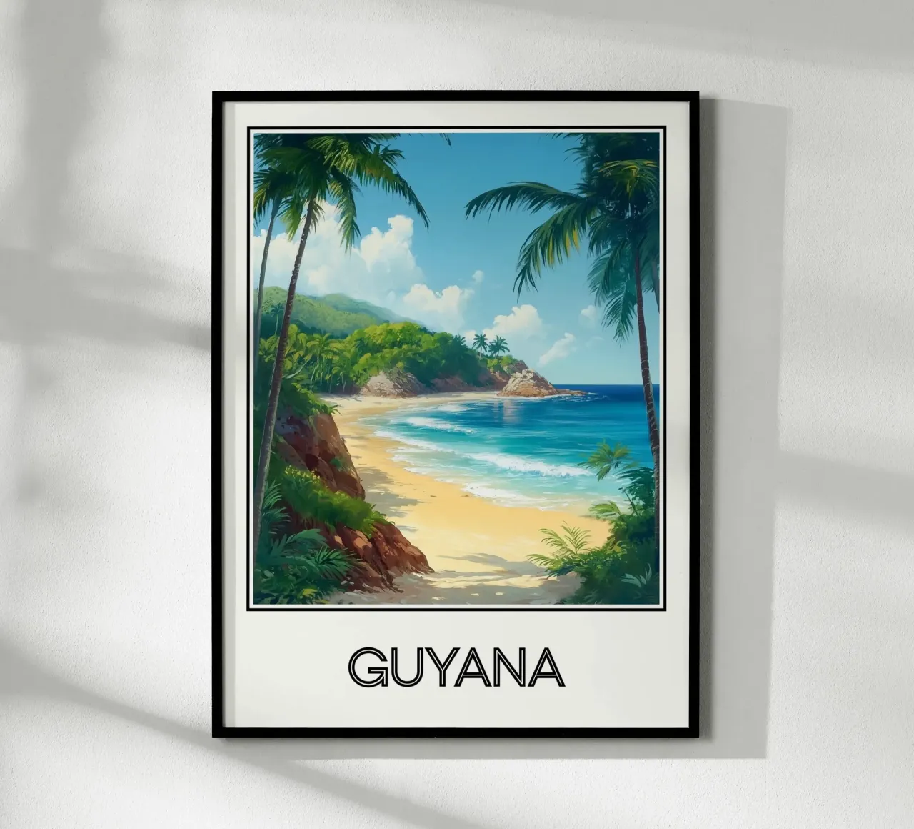 Affiche Guyane poster da Frame the World