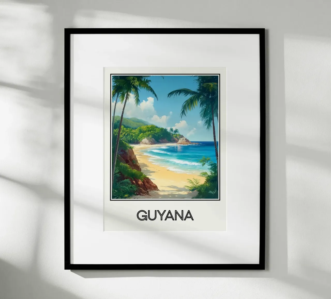 Affiche Guyane poster da Frame the World