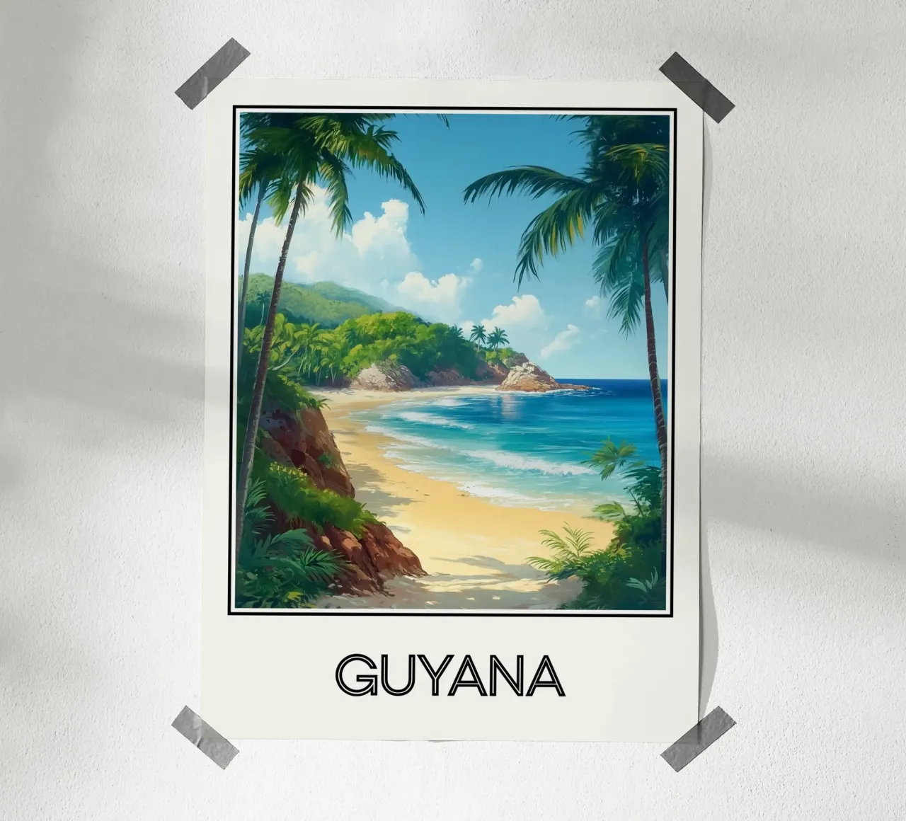 Affiche Guyane poster da Frame the World