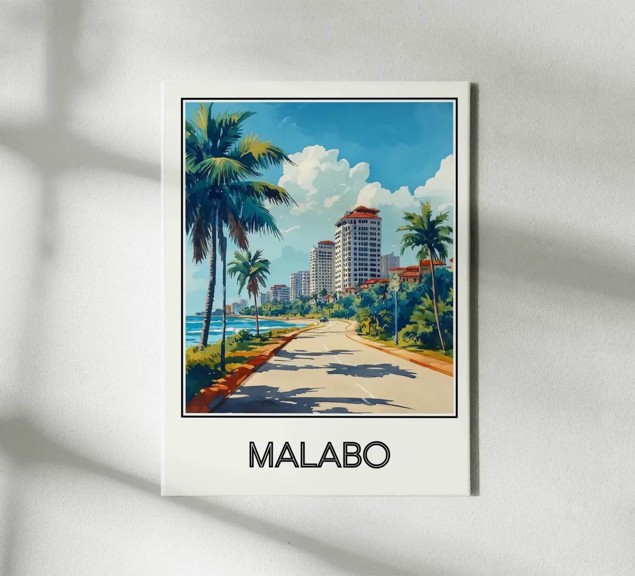 Malabo tela con Cornice a cassetta da Frame the World