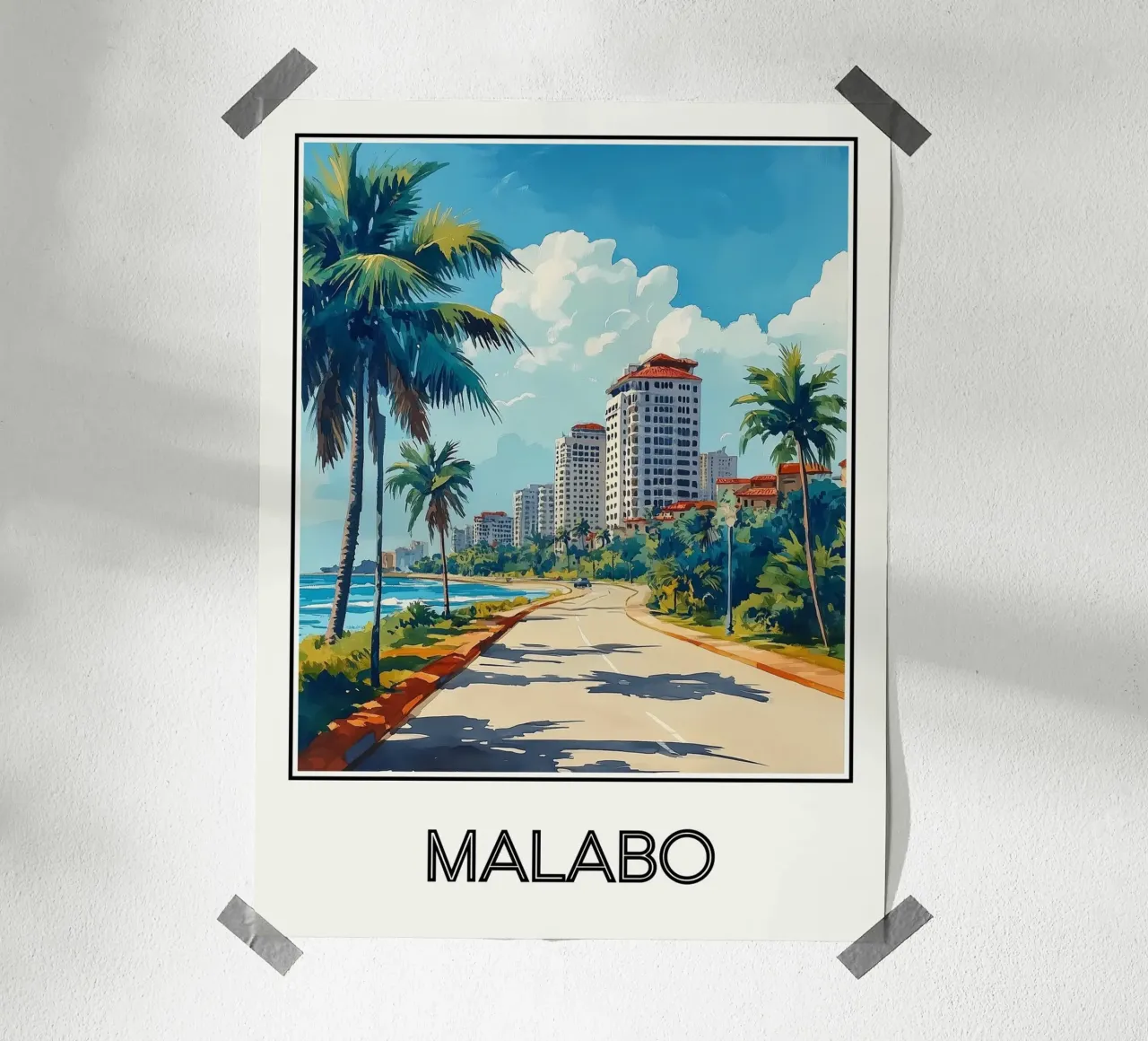 Malabo poster da Frame the World