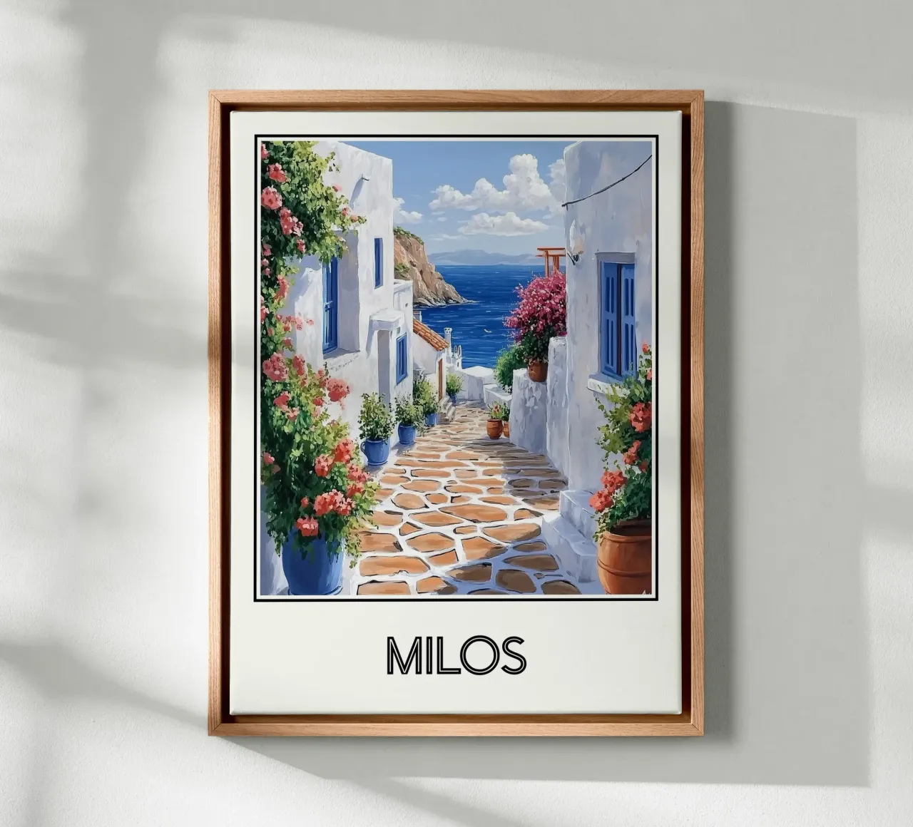 Milos tela con Cornice a cassetta da Frame the World