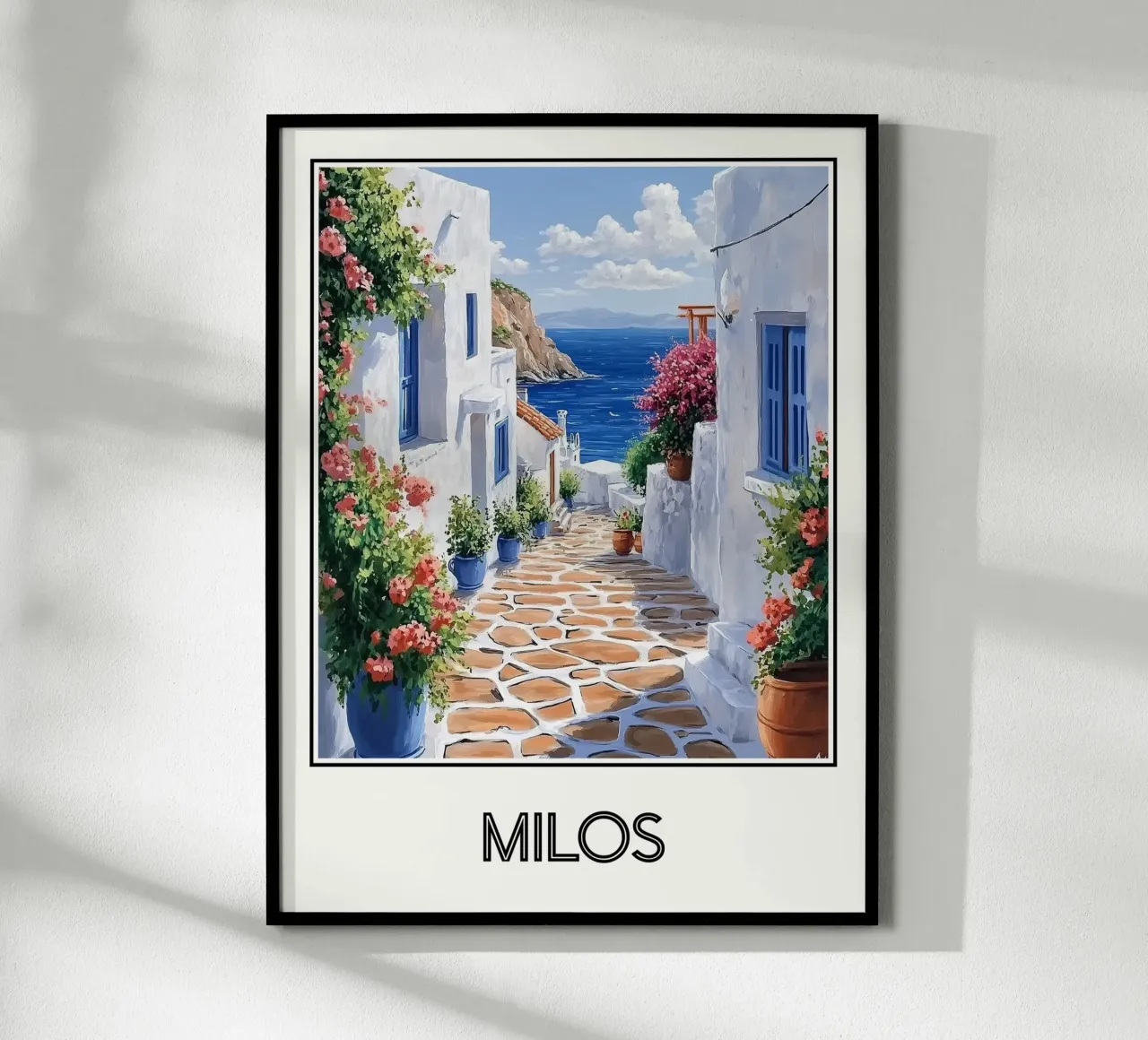 Milos poster con telaio in legno da Frame the World
