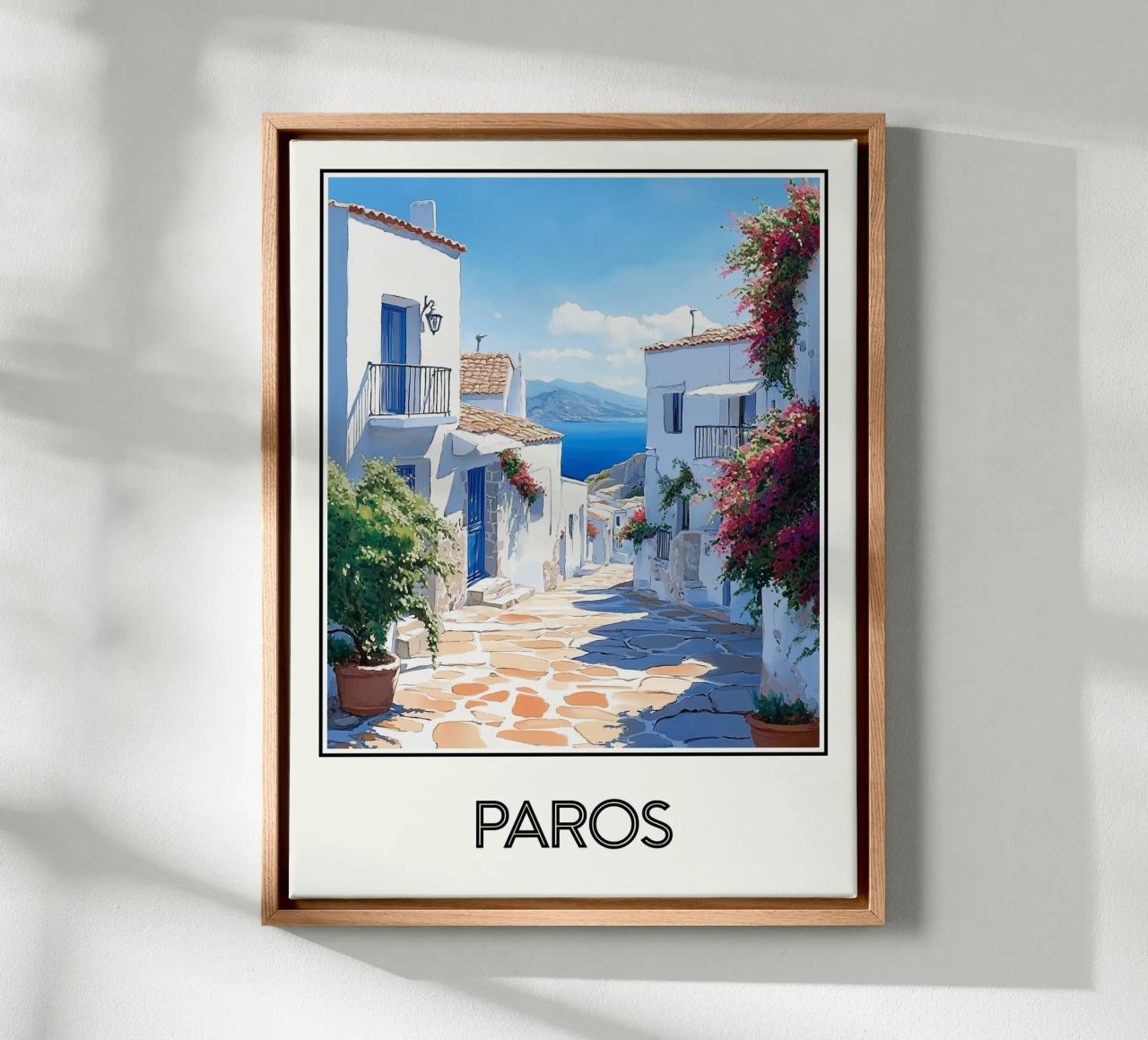 Paros Leinwand von Frame the World