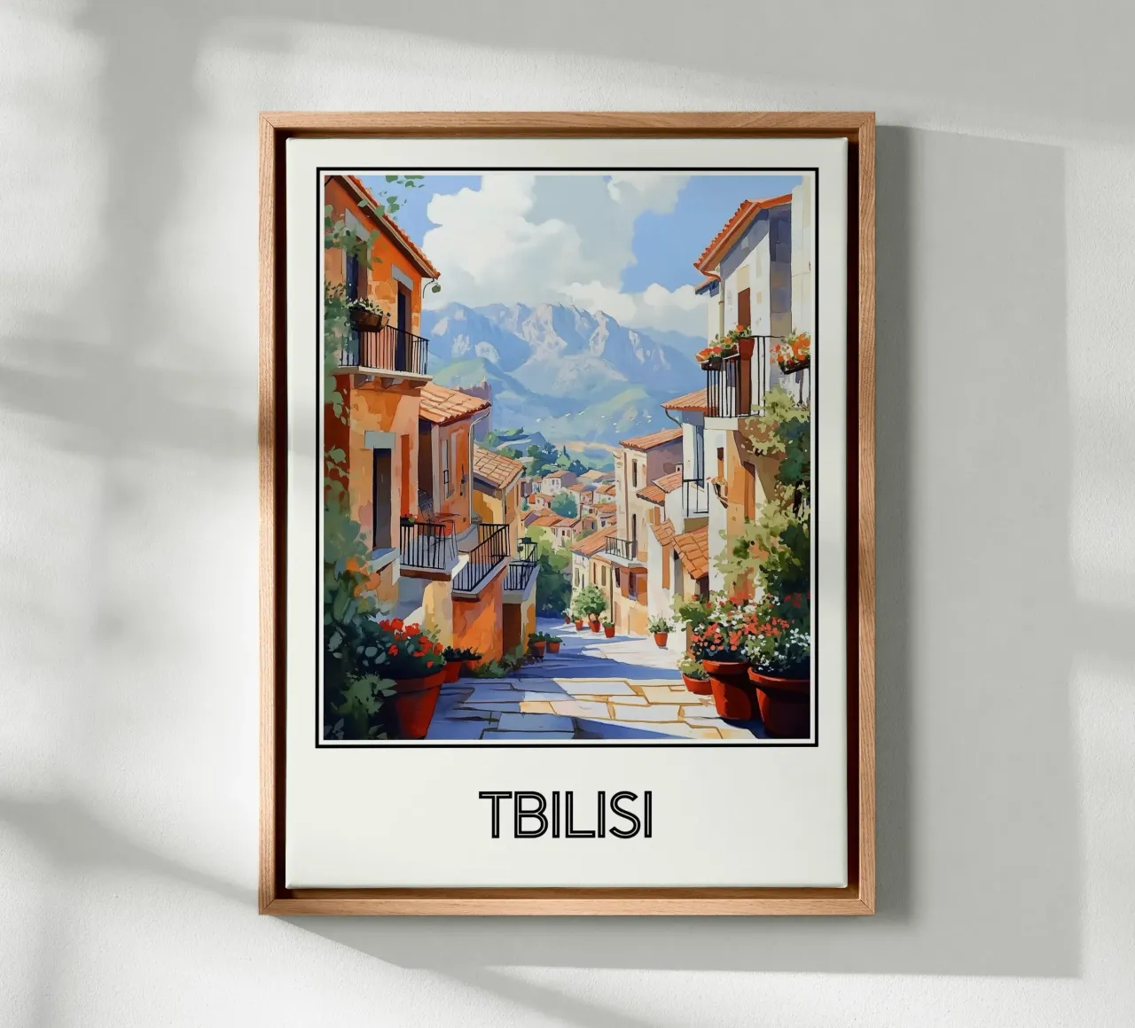 Tbilisi tela con Cornice a cassetta da Frame the World