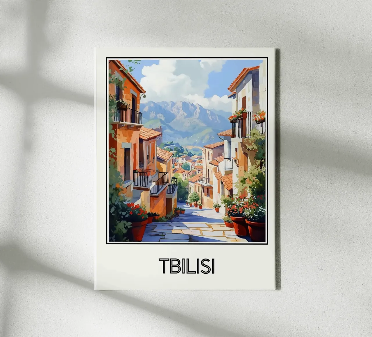 Tbilisi tela con Cornice a cassetta da Frame the World