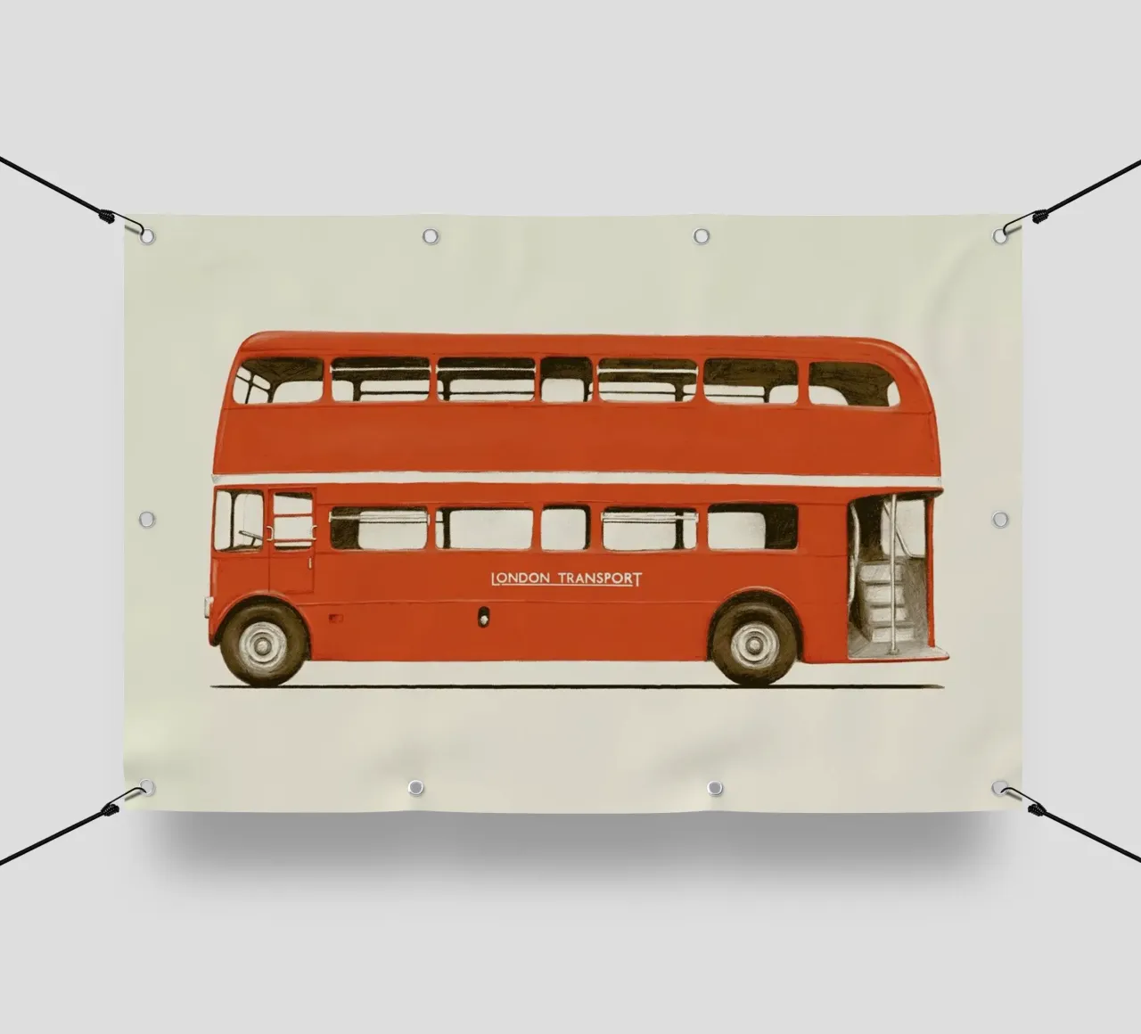 Red London Bus telo in pvc da Florent Bodart