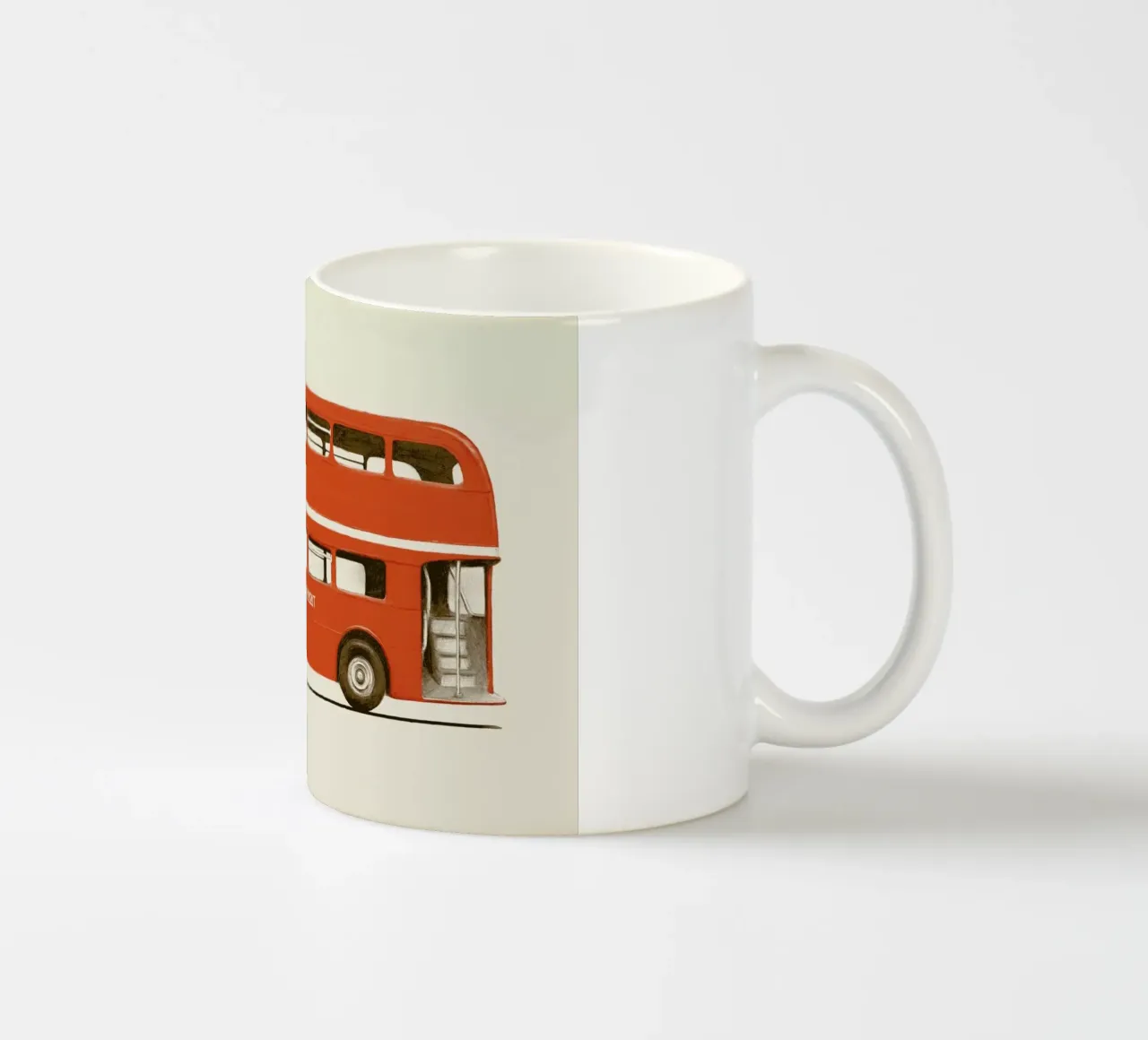 Red London Bus tazza in ceramica da Florent Bodart