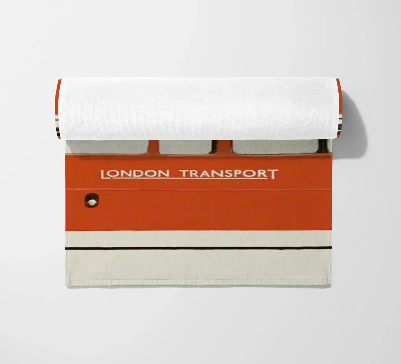 Red London Bus telo mare da Florent Bodart