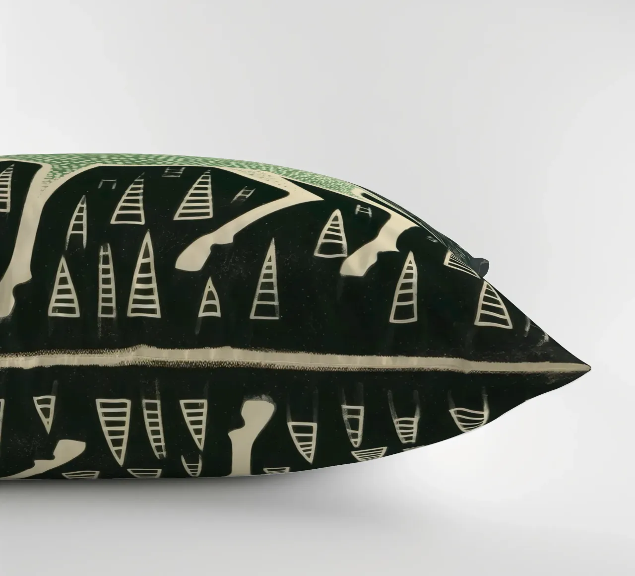Alce Verde 4 cuscino da Minimal Animal Art