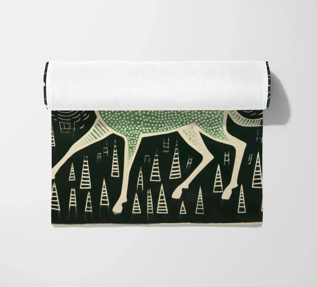 Alce Verde 4 telo mare da Minimal Animal Art