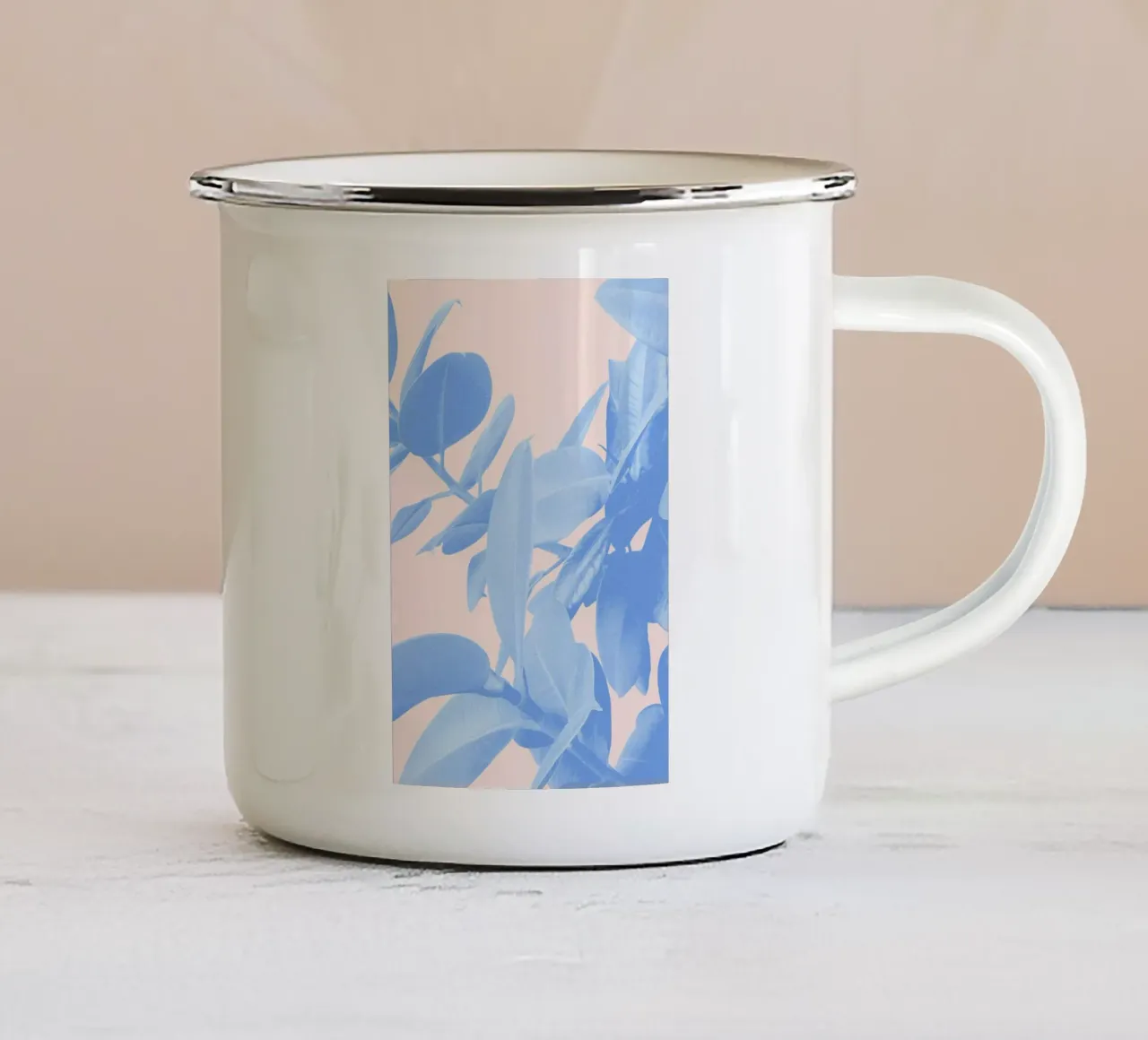 When I Wake Up Emaille Tasse von Hanna Kastl-Lungberg
