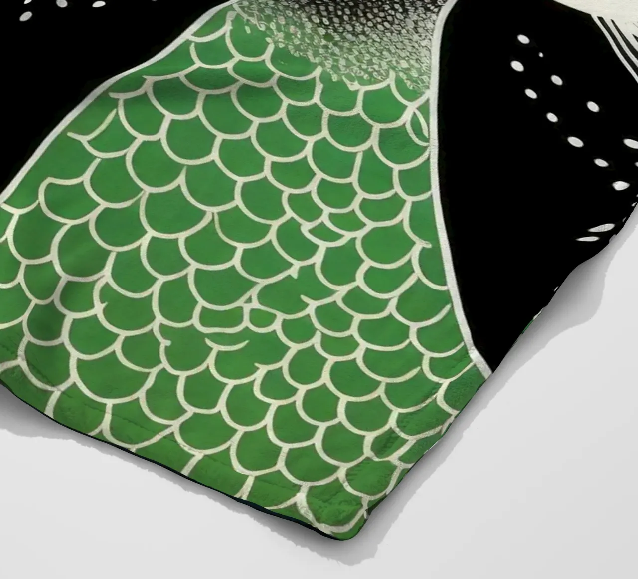 Emu verde 1 coperta in pile da Minimal Animal Art