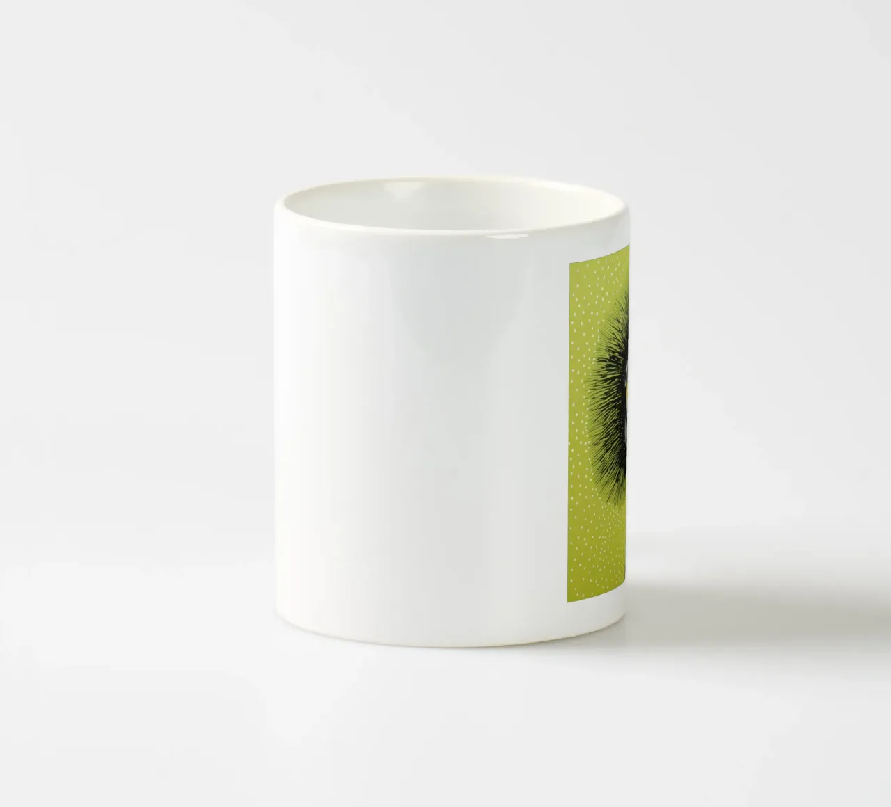 Emu verde 2 tazza in ceramica da Minimal Animal Art