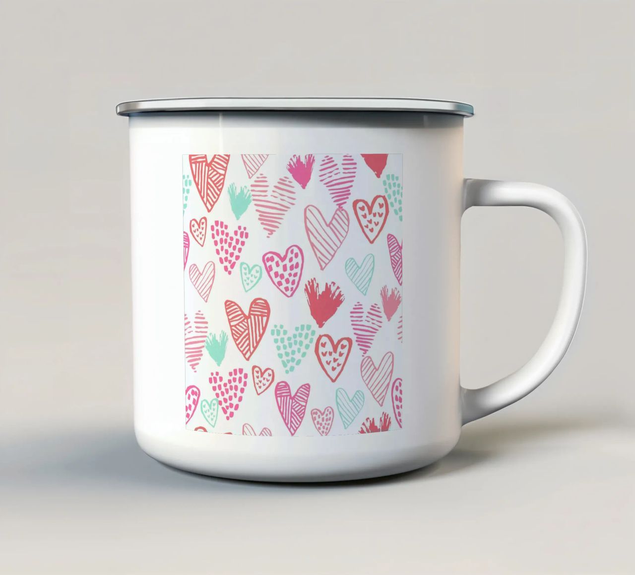 Valentines Pretty tazza in smalto da Charlotte Winter