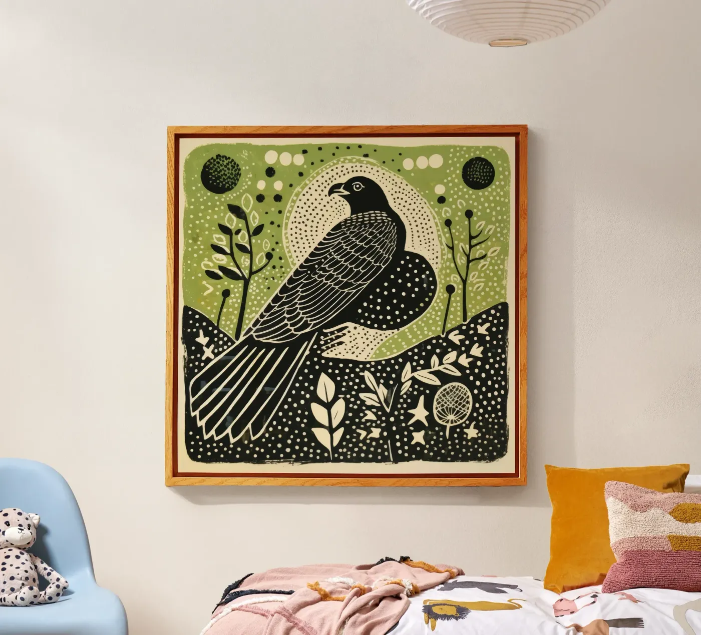 Falco verde plexiglass da Minimal Animal Art