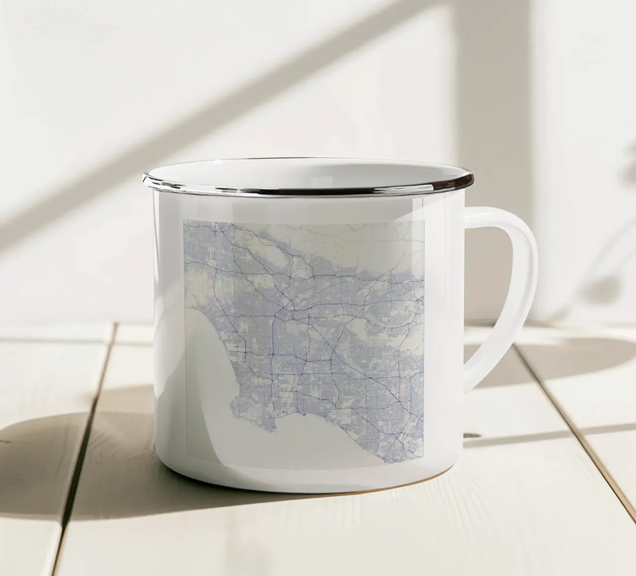 Traffic Los Angeles Blue tazza in smalto da Urban Maps