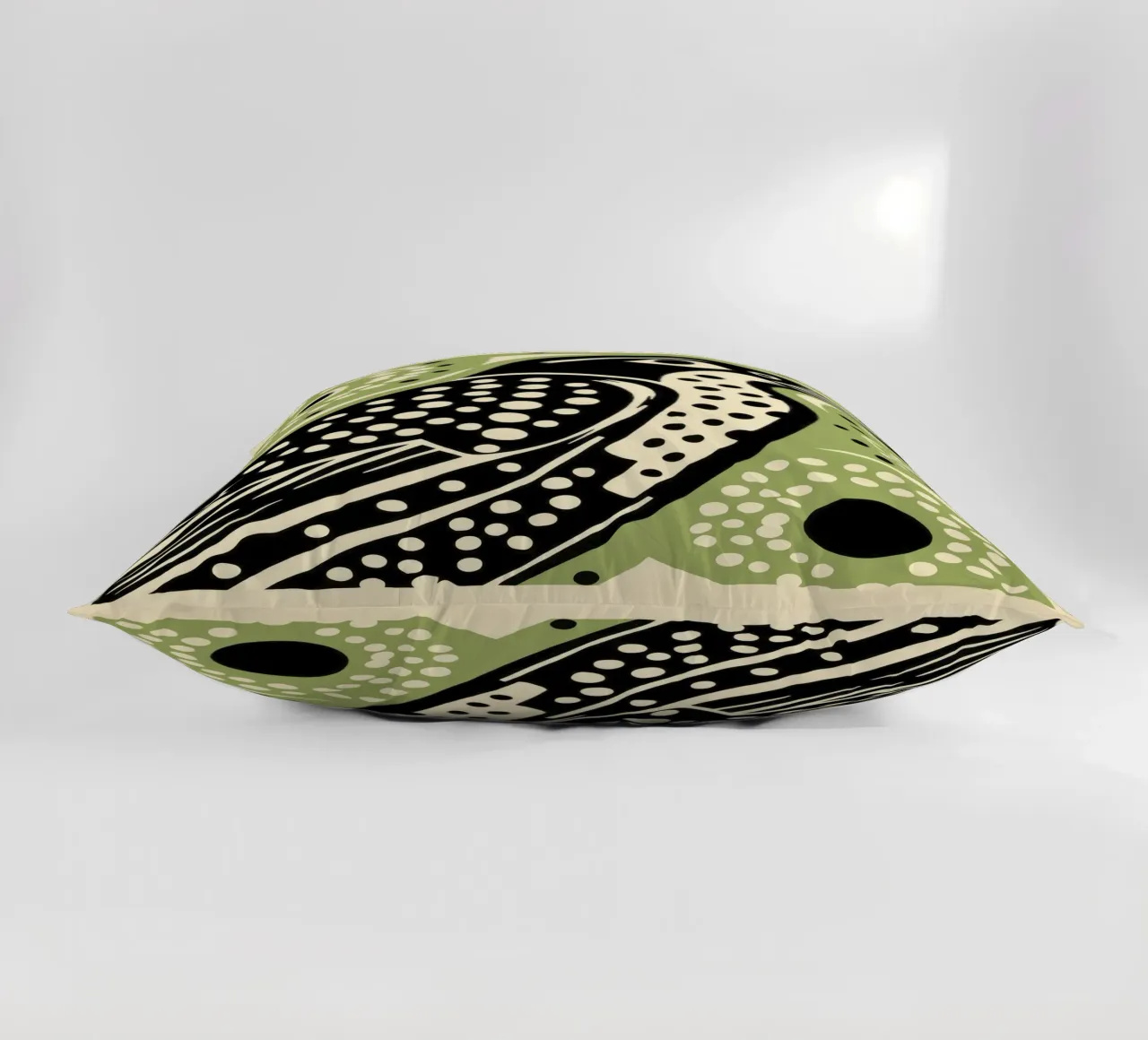 Falco verde 4 cuscino da Minimal Animal Art