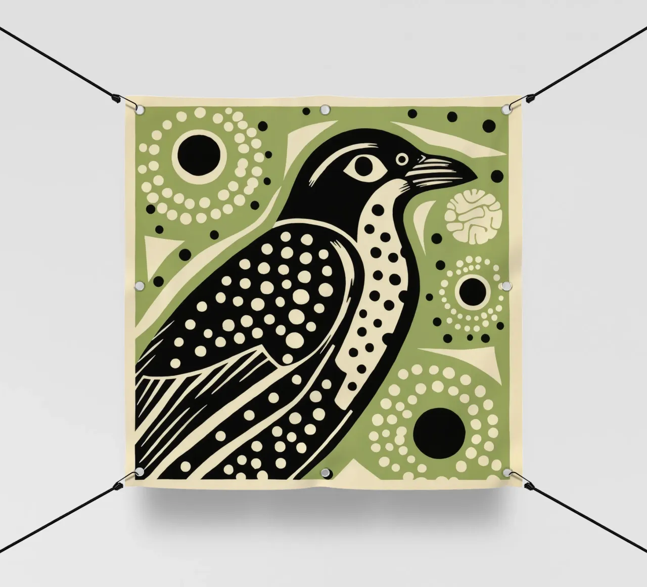Falco verde 4 telo in pvc da Minimal Animal Art