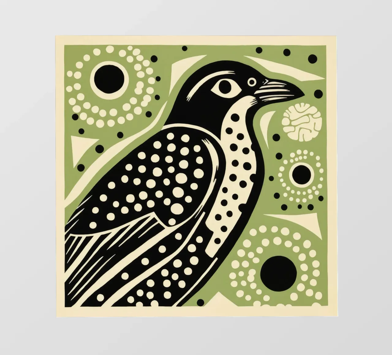 Falco verde 4 telo in pvc da Minimal Animal Art