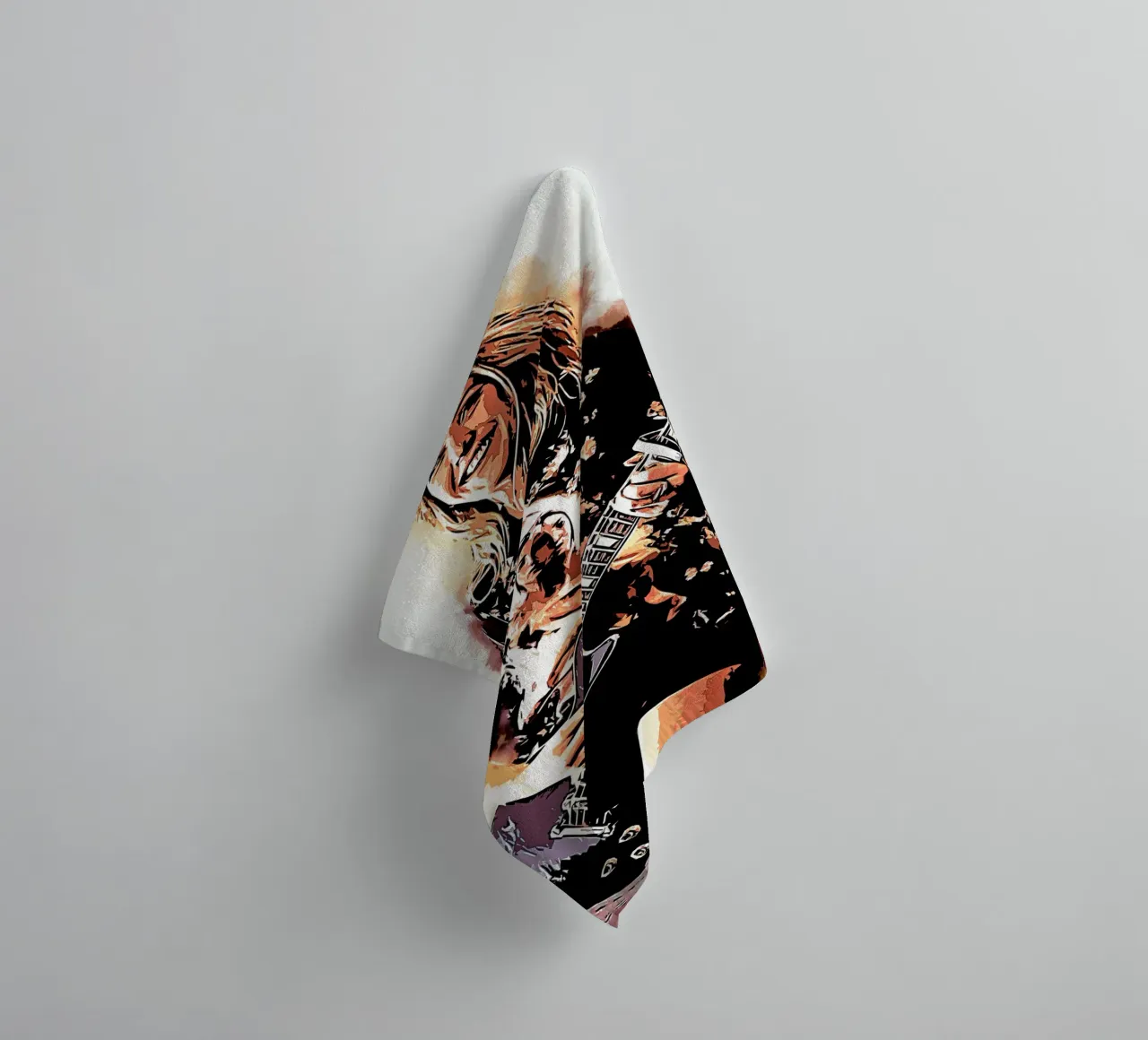 Art of Ellie Goulding towel by neonartroom