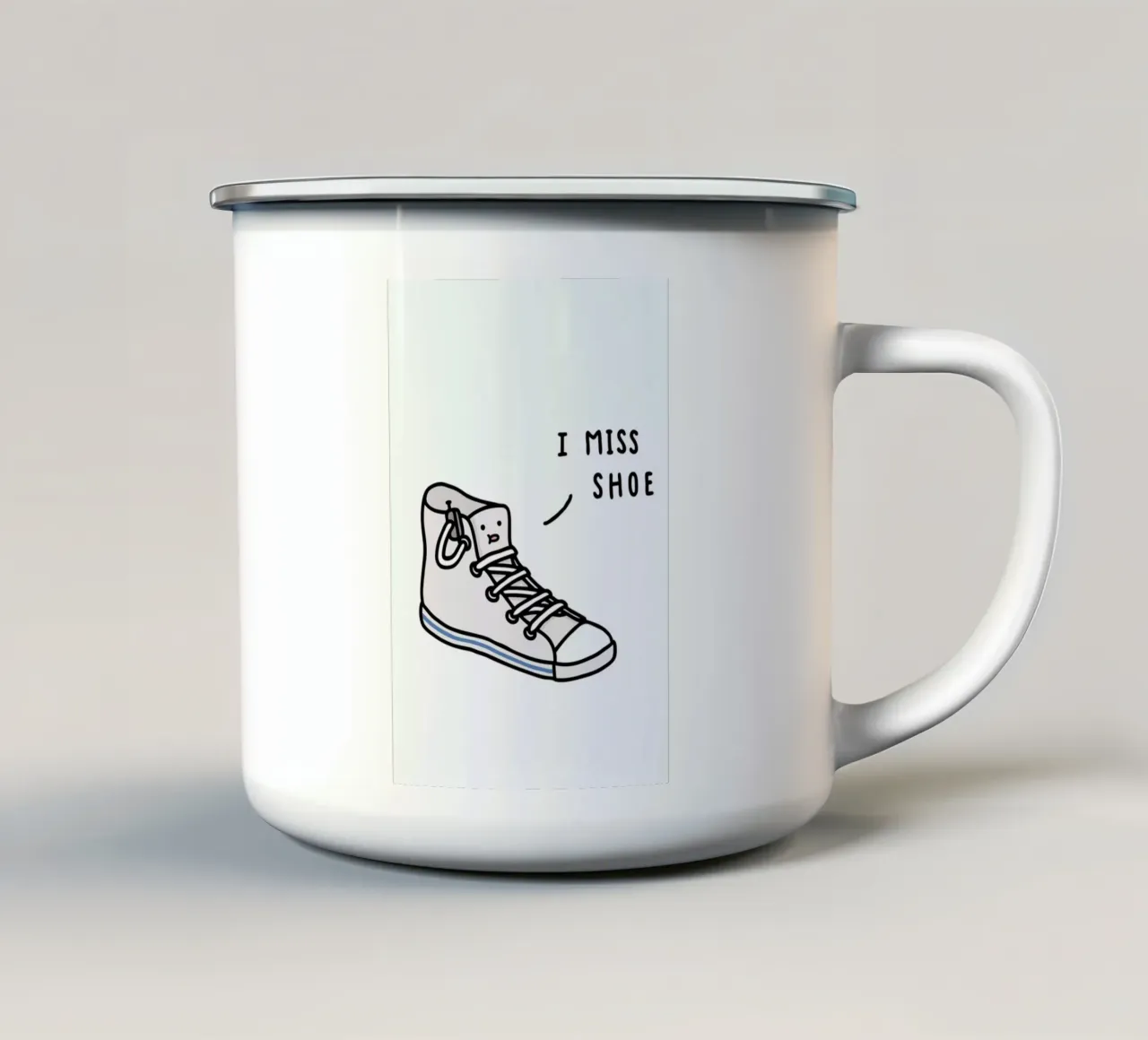 I Miss Shoe tazza in smalto da Jaco Haasbroek