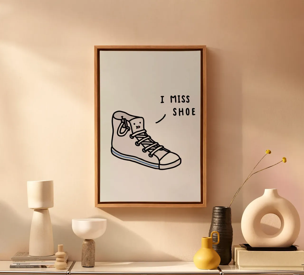 I Miss Shoe tela con Cornice a cassetta da Jaco Haasbroek