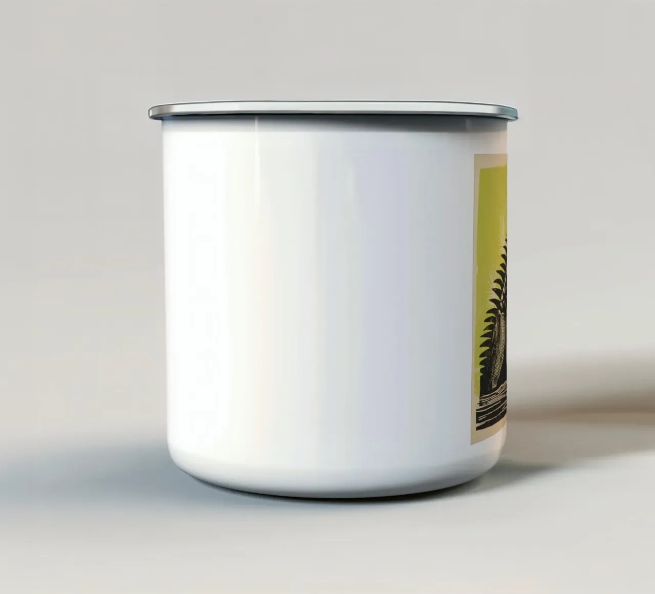 Iguana verde 3 tazza in smalto da Minimal Animal Art