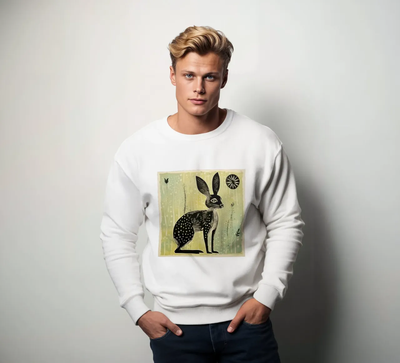 Jerboa verde felpa da Minimal Animal Art