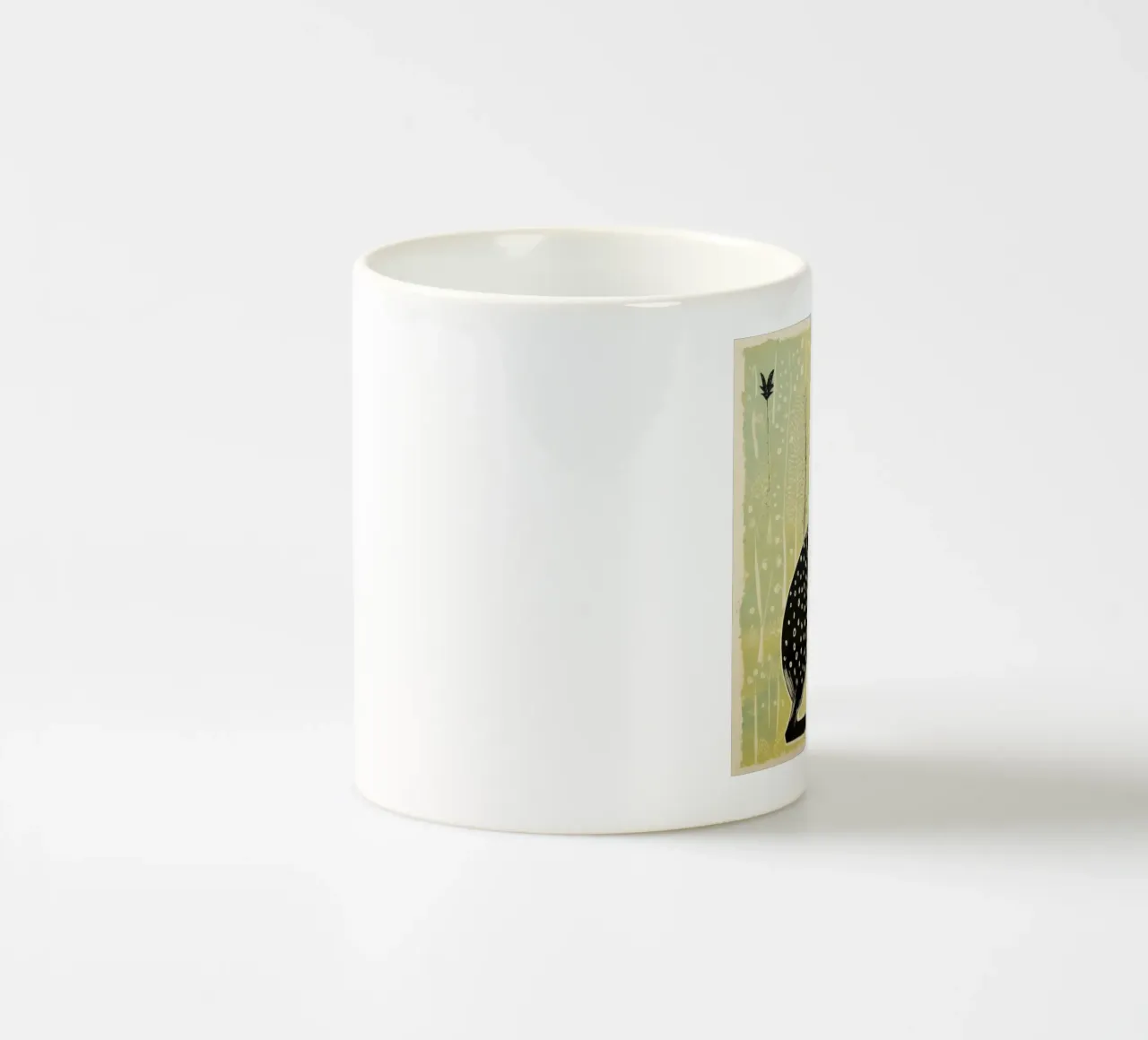 Jerboa verde 1 tazza in ceramica da Minimal Animal Art