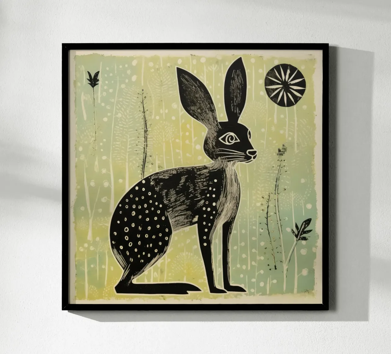 Jerboa vert 1 poster de Minimal Animal Art