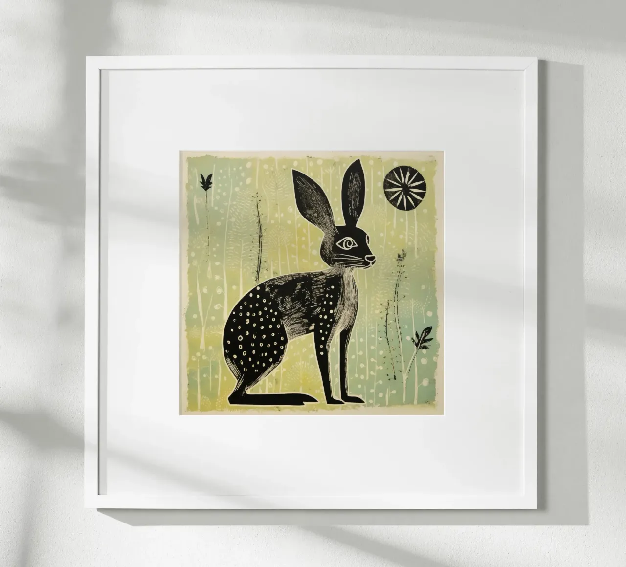 Jerboa vert 1 poster de Minimal Animal Art