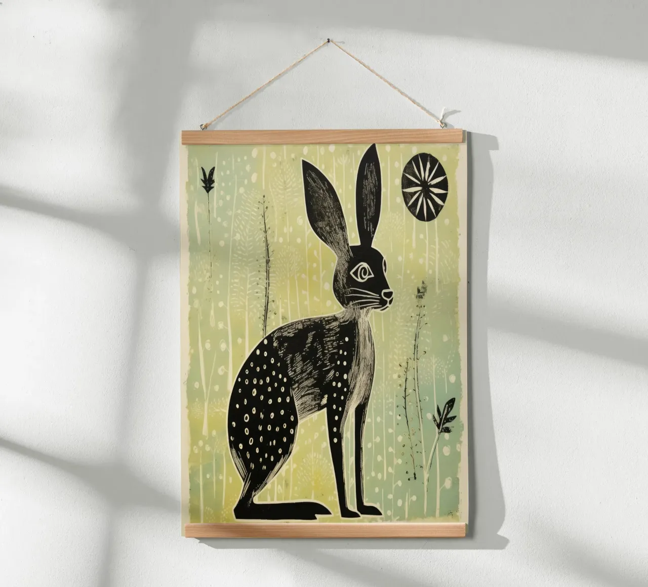 Jerboa vert 1 poster de Minimal Animal Art