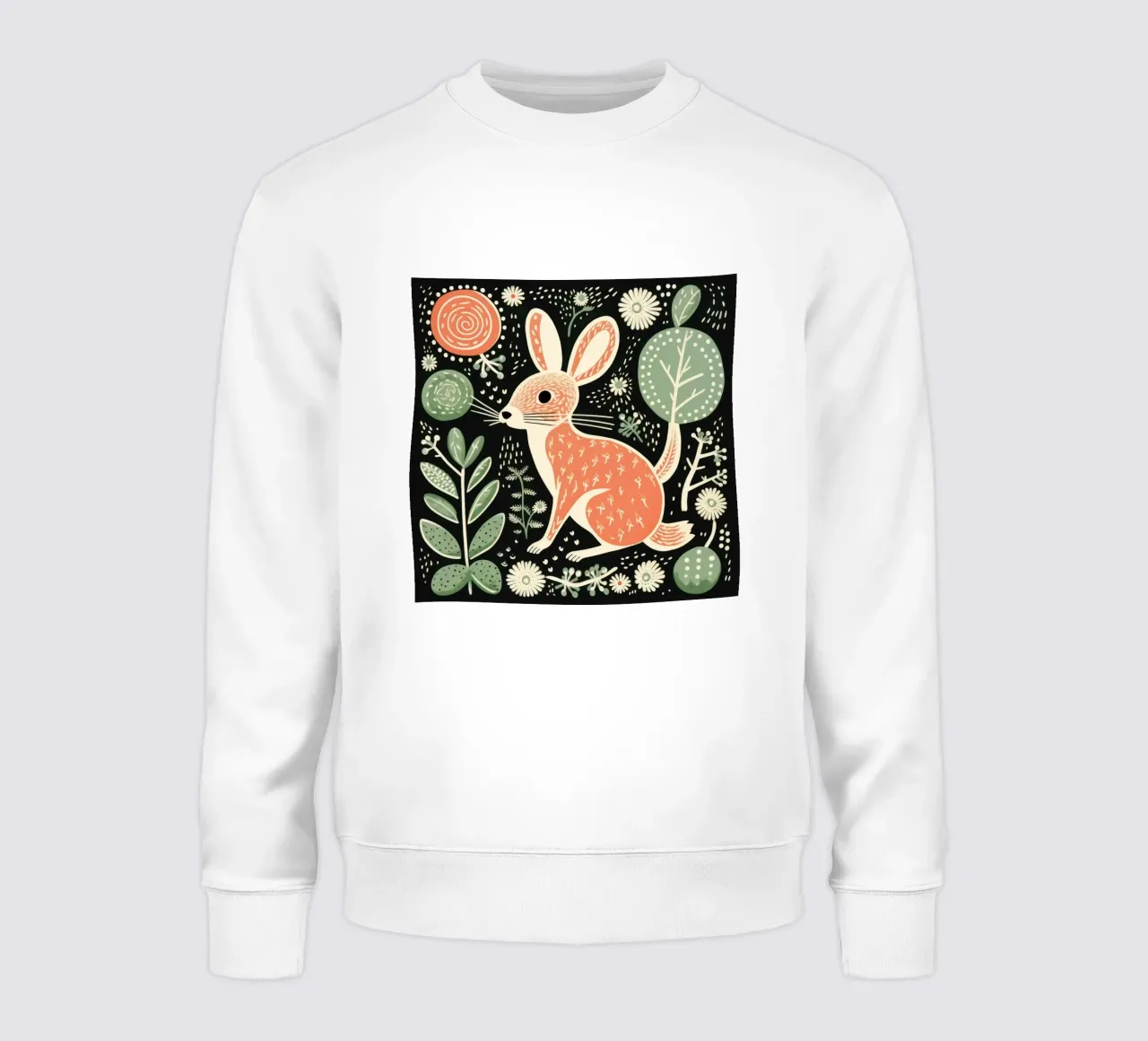Jerboa verde 3 felpa da Minimal Animal Art