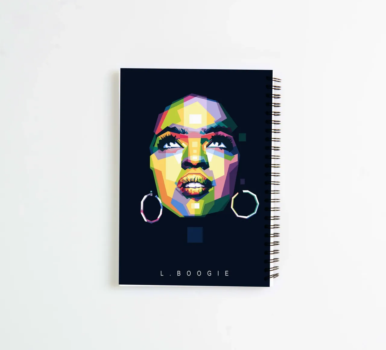 L BOOGIE spiral notebook by Alkahfsmart