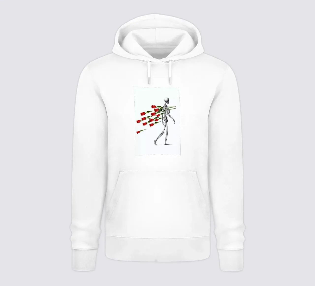 Skeleton & Roses felpa con cappuccio da Rococco LA