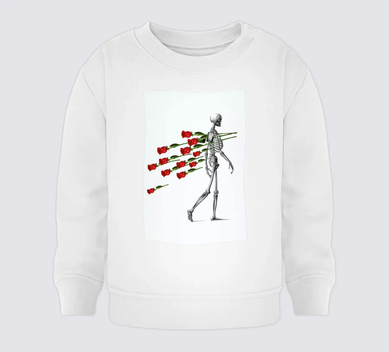 Skeleton & Roses felpa neonato da Rococco LA