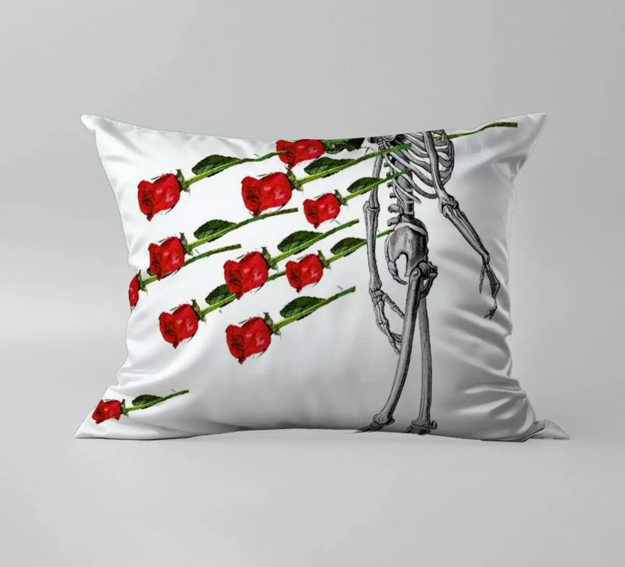 Skeleton & Roses cuscino da Rococco LA