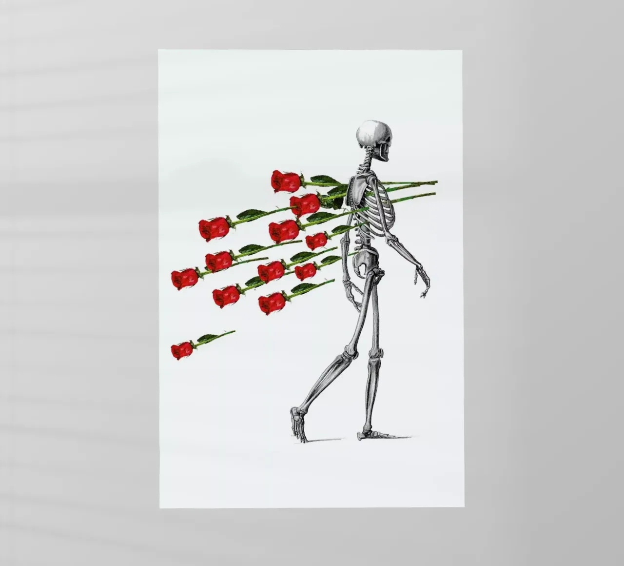 Skeleton & Roses pellicola backlit da Rococco LA