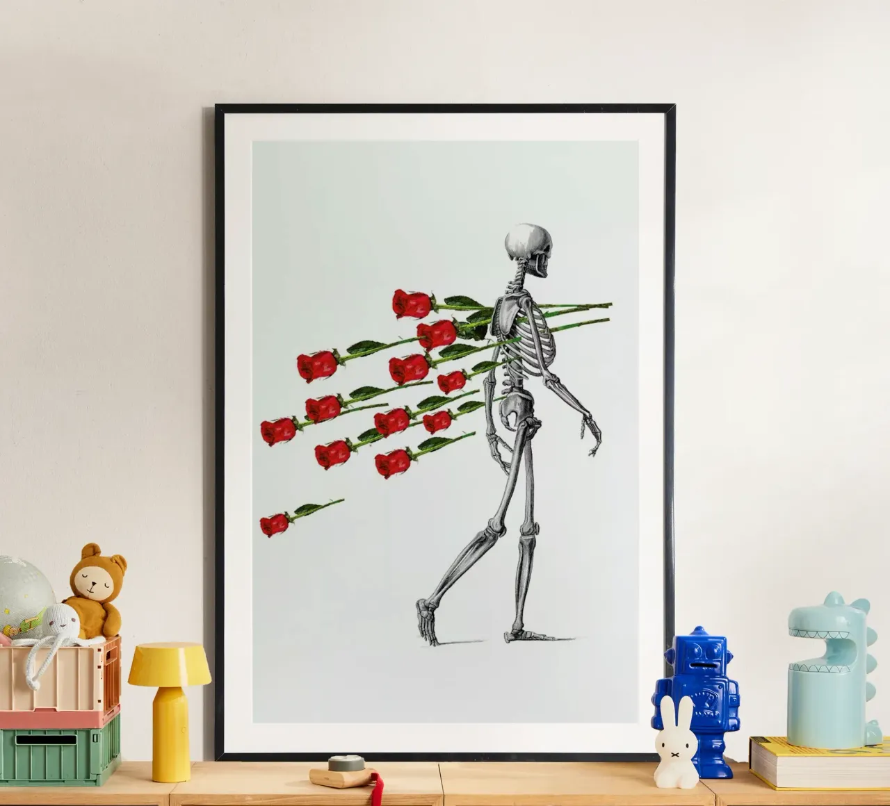 Skeleton & Roses carta hahnemühle da Rococco LA
