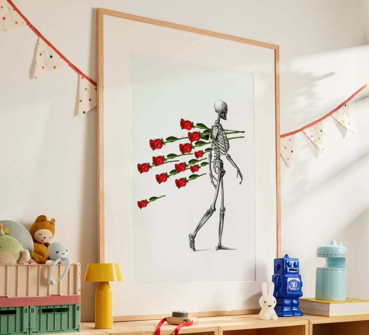 Skeleton & Roses carta hahnemühle da Rococco LA