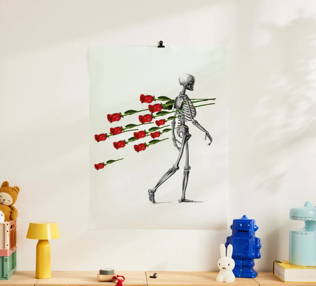 Skeleton & Roses carta hahnemühle da Rococco LA