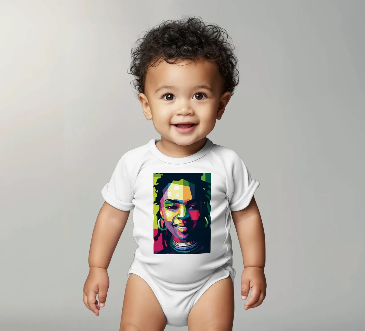 L BOOGIE body neonato maniche corte da Alkahfsmart